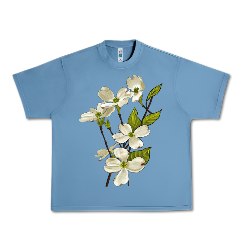 American Dogwood Flower Illustrations Urban Heavy Tee by LillyAllenDesigns | Teevron