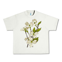 Pistachio American Dogwood Flower Illustrations Urban Heavy Tee - LillyAllenDesigns