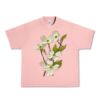 Salmon American Dogwood Flower Illustrations Urban Heavy Tee - LillyAllenDesigns