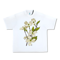 White American Dogwood Flower Illustrations Urban Heavy Tee - LillyAllenDesigns
