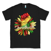 Black juneteenth fist sunflower Classic Tee - BarkalooDesign