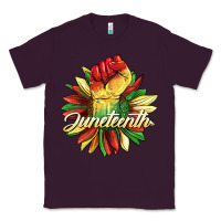 Plum juneteenth fist sunflower Classic Tee - BarkalooDesign