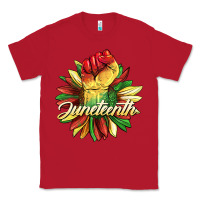 Red juneteenth fist sunflower Classic Tee - BarkalooDesign