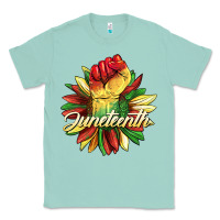 Seafoam juneteenth fist sunflower Classic Tee - BarkalooDesign