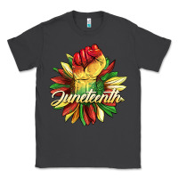 Smoke juneteenth fist sunflower Classic Tee - BarkalooDesign