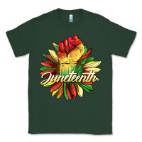 Sports Green juneteenth fist sunflower Classic Tee - BarkalooDesign