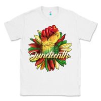 White juneteenth fist sunflower Classic Tee - BarkalooDesign