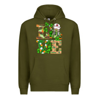 Army Green st.patricks nurse love gnomies Premium Hoodie - BarkalooDesign