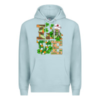Blue Mist st.patricks nurse love gnomies Premium Hoodie - BarkalooDesign