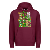 Burgundy st.patricks nurse love gnomies Premium Hoodie - BarkalooDesign