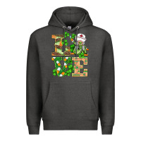 Charcoal Heather st.patricks nurse love gnomies Premium Hoodie - BarkalooDesign