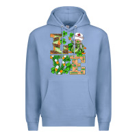 Colony Blue st.patricks nurse love gnomies Premium Hoodie - BarkalooDesign