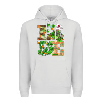 Dove Grey st.patricks nurse love gnomies Premium Hoodie - BarkalooDesign