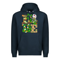 Navy st.patricks nurse love gnomies Premium Hoodie - BarkalooDesign