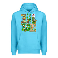 Ocean Blue st.patricks nurse love gnomies Premium Hoodie - BarkalooDesign