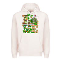 Pale Pink st.patricks nurse love gnomies Premium Hoodie - BarkalooDesign