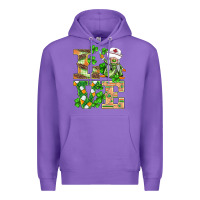 Purple st.patricks nurse love gnomies Premium Hoodie - BarkalooDesign