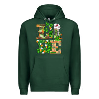 Sports Green st.patricks nurse love gnomies Premium Hoodie - BarkalooDesign