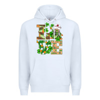 White st.patricks nurse love gnomies Premium Hoodie - BarkalooDesign
