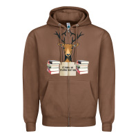 Chestnut Yes Mama I Am Studying Right Now, Deer Zipper Hoodie - Bettercallsaul