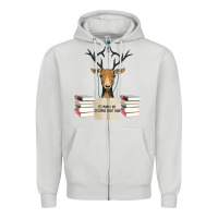Dove Grey Yes Mama I Am Studying Right Now, Deer Zipper Hoodie - Bettercallsaul