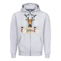 Heather Grey Yes Mama I Am Studying Right Now, Deer Zipper Hoodie - Bettercallsaul