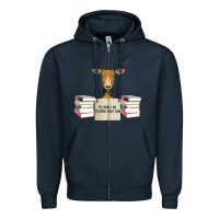 Navy Yes Mama I Am Studying Right Now, Deer Zipper Hoodie - Bettercallsaul