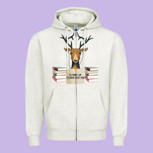 Yes Mama I Am Studying Right Now, Deer Zipper Hoodie Designed By Bettercallsaul