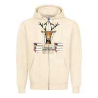 Sandshell Yes Mama I Am Studying Right Now, Deer Zipper Hoodie - Bettercallsaul