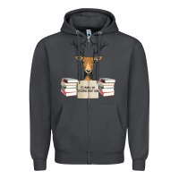 Smoke Yes Mama I Am Studying Right Now, Deer Zipper Hoodie - Bettercallsaul