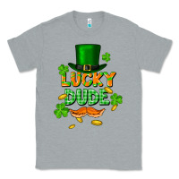 Heather Grey lucky dude St. Patricks Day Classic Tee - FaDigitalArtStudio