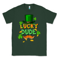 Sports Green lucky dude St. Patricks Day Classic Tee - FaDigitalArtStudio