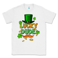 White lucky dude St. Patricks Day Classic Tee - FaDigitalArtStudio
