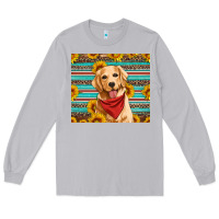 Moon Dust golden retriever with sunflowers Long Sleeve Tee - Artiststas