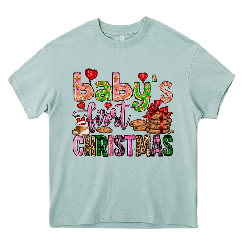 Baby's First Christmas Heavy Core Tee by FaDigitalArtStudio | Teevron