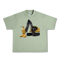 Oil Green Feller Buncher Urban Heavy Tee - LillyAllenDesigns