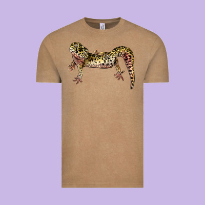 Gecko Lizard Illustrations Vintage Tee Designed By Lillyallendesigns