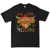 Black Just a Little Moody Premium Tee - CowhideDigitalArt
