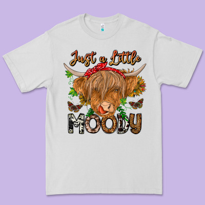 Just A Little Moody Premium Tee Designed By Cowhidedigitalart