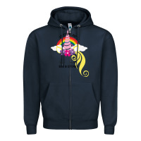 Navy Unicorns Are Born in September Zipper Hoodie - Bettercallsaul