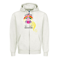 Oatmeal Heather Unicorns Are Born in September Zipper Hoodie - Bettercallsaul