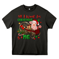 Asphalt all i want for christmas is a pig Heavy Core Tee - FaDigitalArtStudio