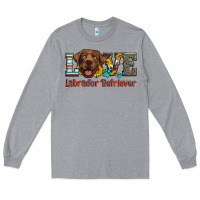 Heather Grey love labrador retriever Long Sleeve Tee - Artiststas