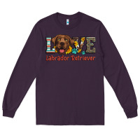 Plum love labrador retriever Long Sleeve Tee - Artiststas