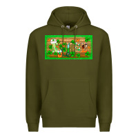 Army Green st.patricks nurse license plate template Premium Hoodie - BarkalooDesign