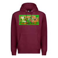 Burgundy st.patricks nurse license plate template Premium Hoodie - BarkalooDesign