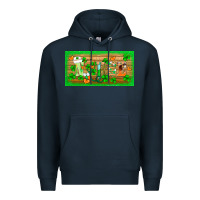 Navy st.patricks nurse license plate template Premium Hoodie - BarkalooDesign
