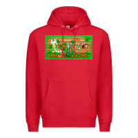 Red st.patricks nurse license plate template Premium Hoodie - BarkalooDesign