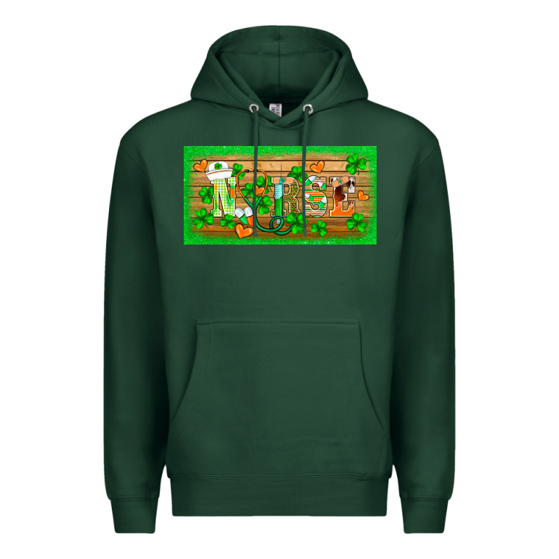 St.patricks Nurse License Plate Template Premium Hoodie by BarkalooDesign | Teevron