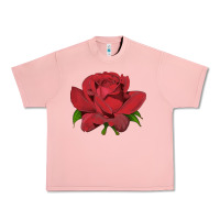 Salmon Oklahoma Rose Illustrations Urban Heavy Tee - LillyAllenDesigns
